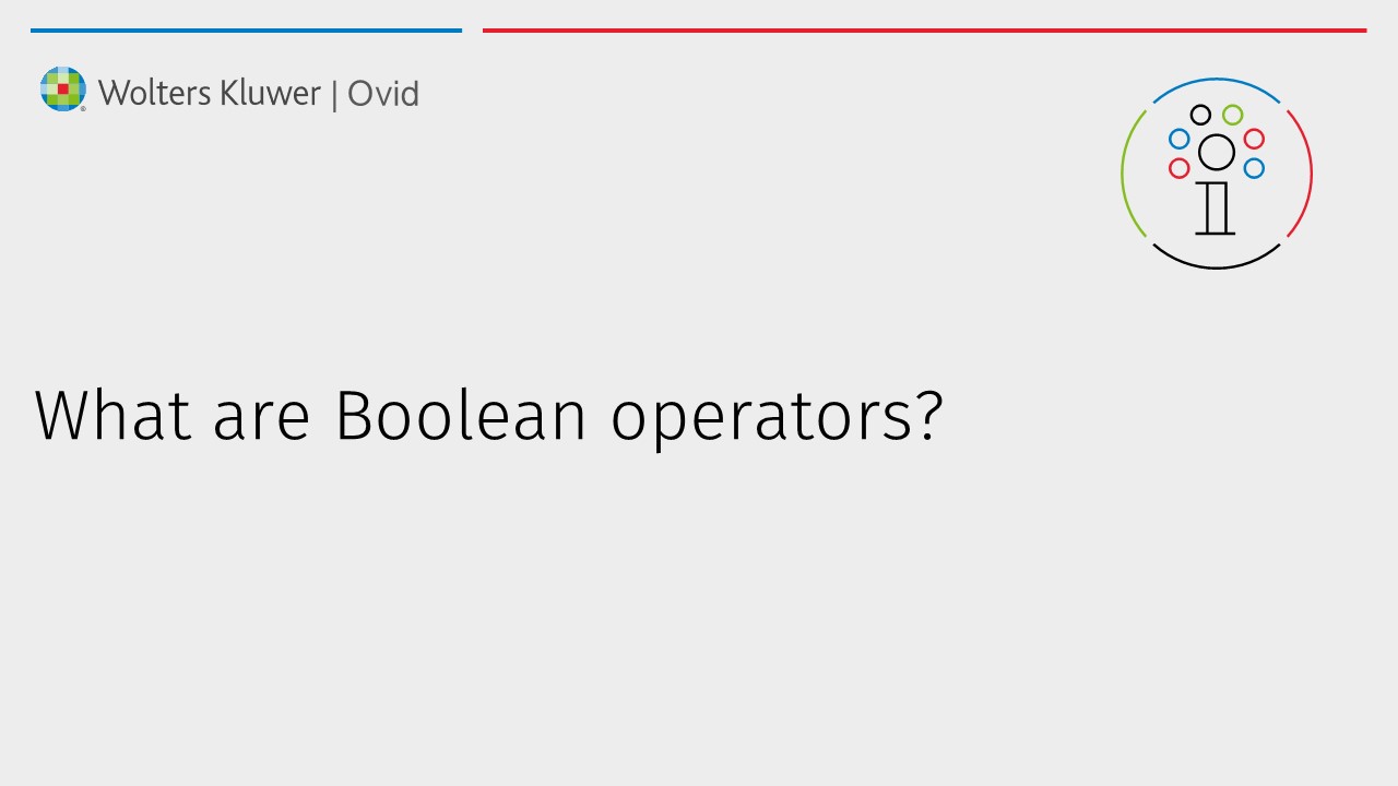 How to use Boolean operators
